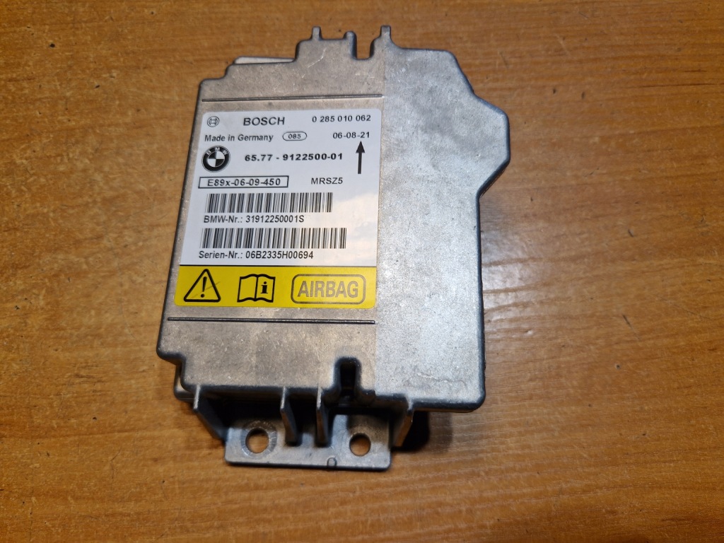 фото №1, Bmw 3 e90 e91 модуль датчик подушка безопасности подушек воздушных 9122500