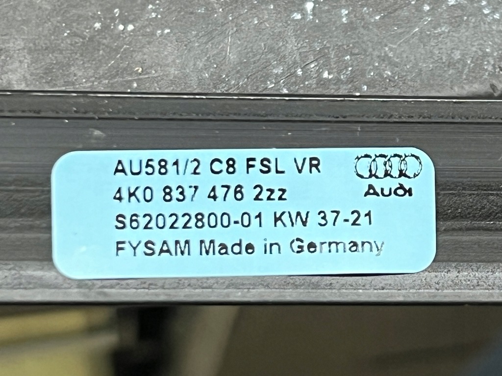 фото №11, Audi a6 c8 молдинг двері правий перед audi 4k0837476 nowa org