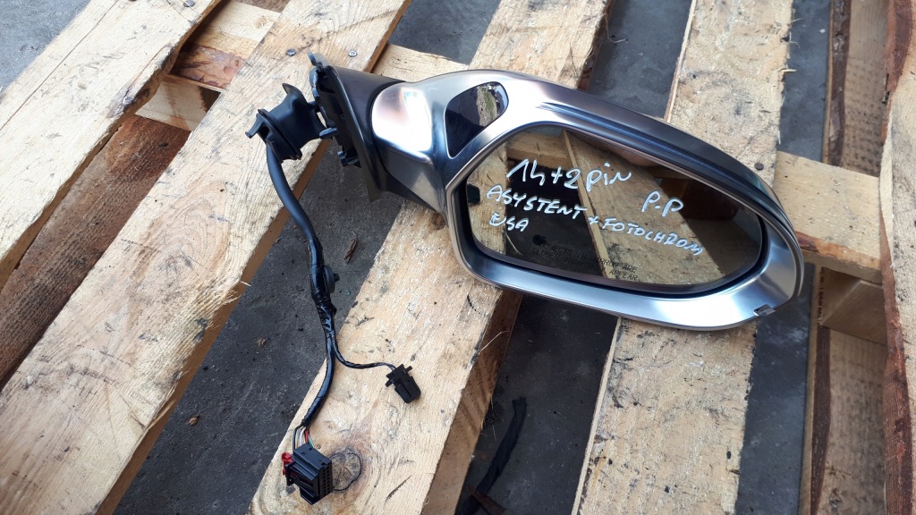 фото №1, S6 c7 4g зеркало правое перед 16 pin фотохромный