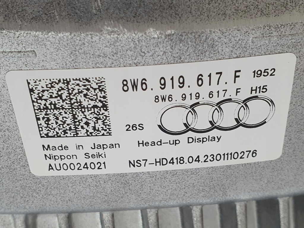 фото №12, Новый оригинальный дисплей head-up audi a4 s4 b9 8w6919617f a5 b9 head up