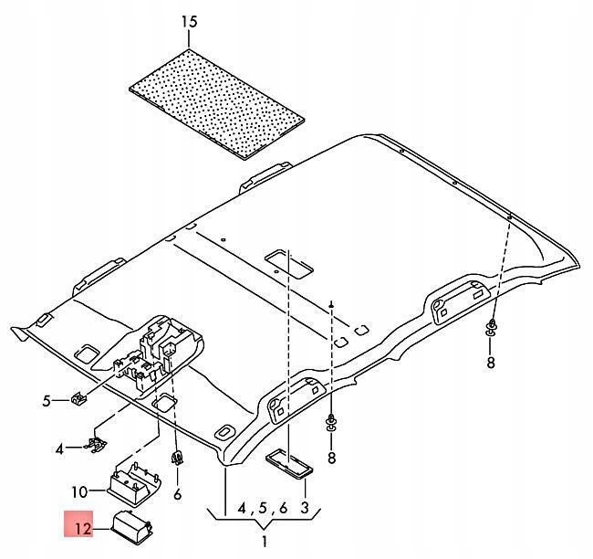 фото №8, Vag кронштейн na накладки на фары titan чёрный volkswagen amarok s6 2017 оригинальный