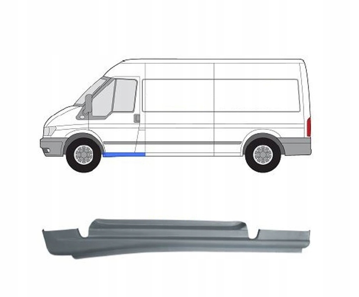 Купити Поріг передніх дверей ford transit 2000 - 2013 ліва