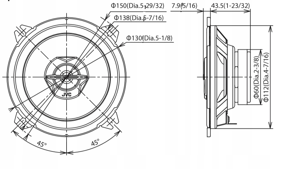 фото №8, Jvc динаміки двосмугові fiat grande punto 500 ford ka двері перед задня