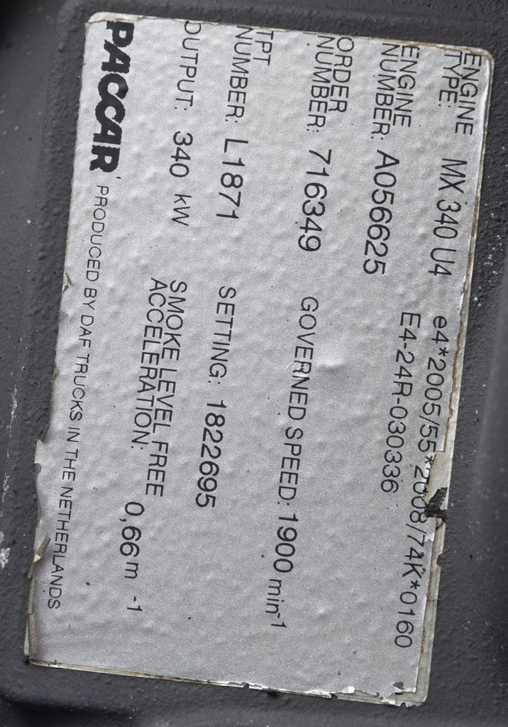 фото №8, Daf cf xf 105 kompletny двигатель e5 410 460 km ate