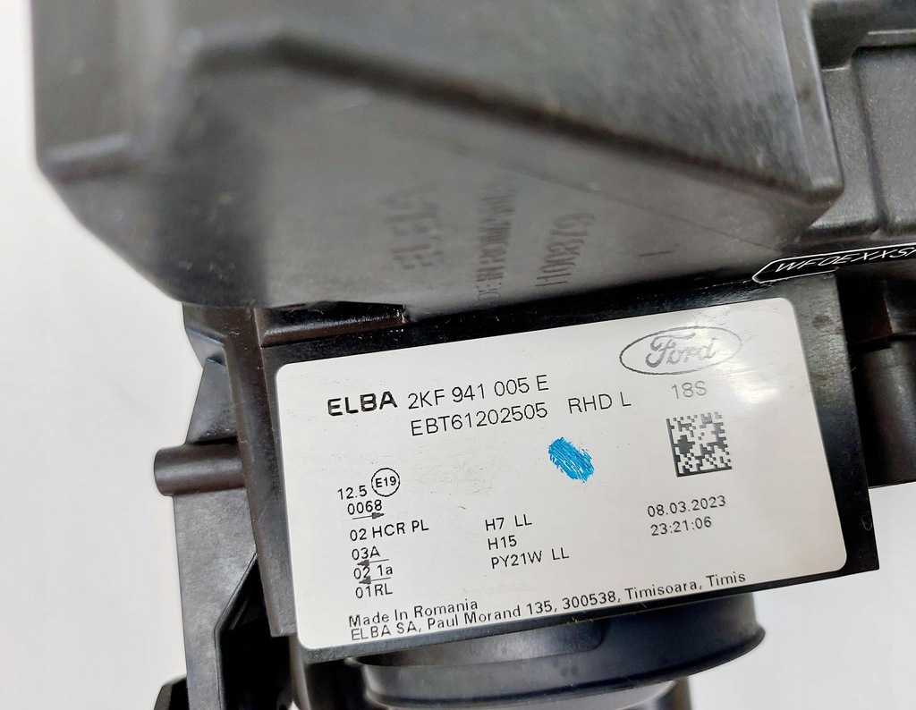 фото №9, Ford connect tourneo mk3 caddy 2k7 23r. лампа левый перед uk 2kf941005e