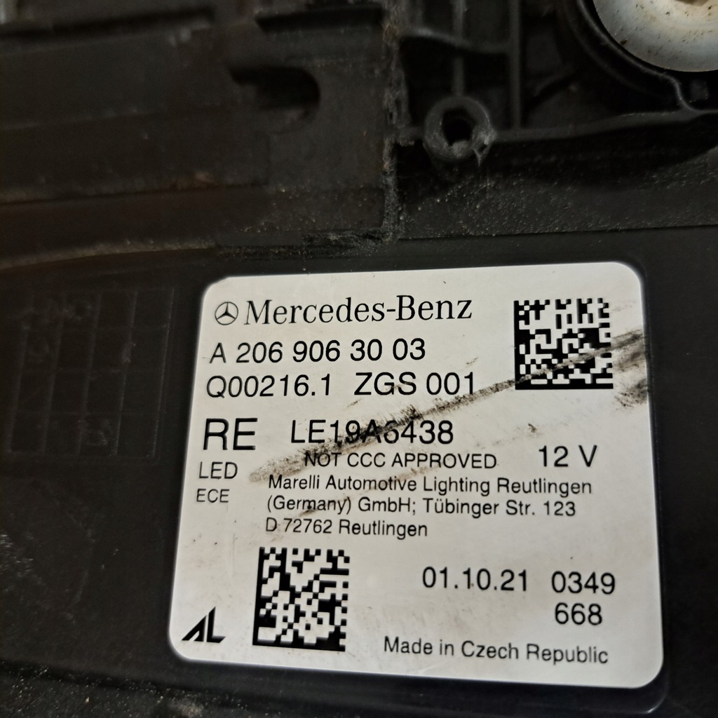 фото №9, Mercedes c klasa w206 digital light правый europa