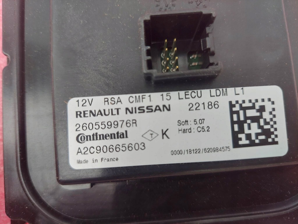 фото №3, Renault megane iv модуль лампы led новый оригинальный номер