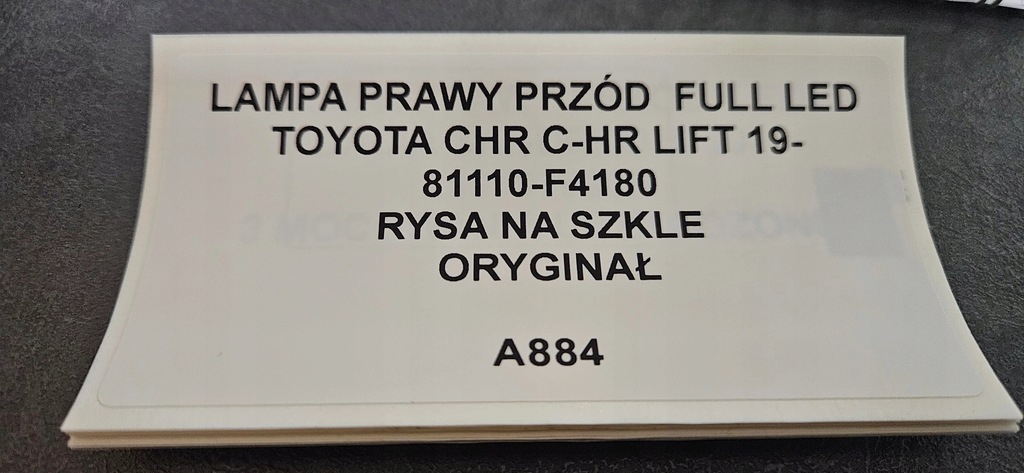 фото №10, Лампа правый перед full led toyot chr c-hr lift 19- 81110-f4180