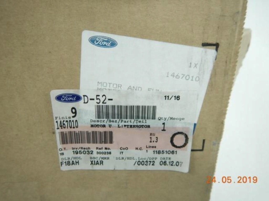 фото №9, Вентилятор ford ka 03-05 1.6 1467010