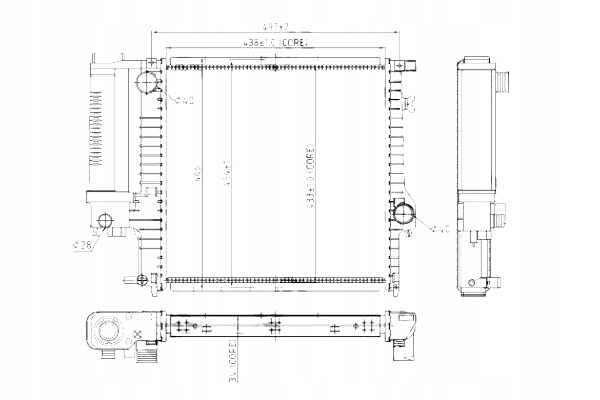 фото №13, Радіатор wody bmw e30 e36 z3 316 318 320 323 328