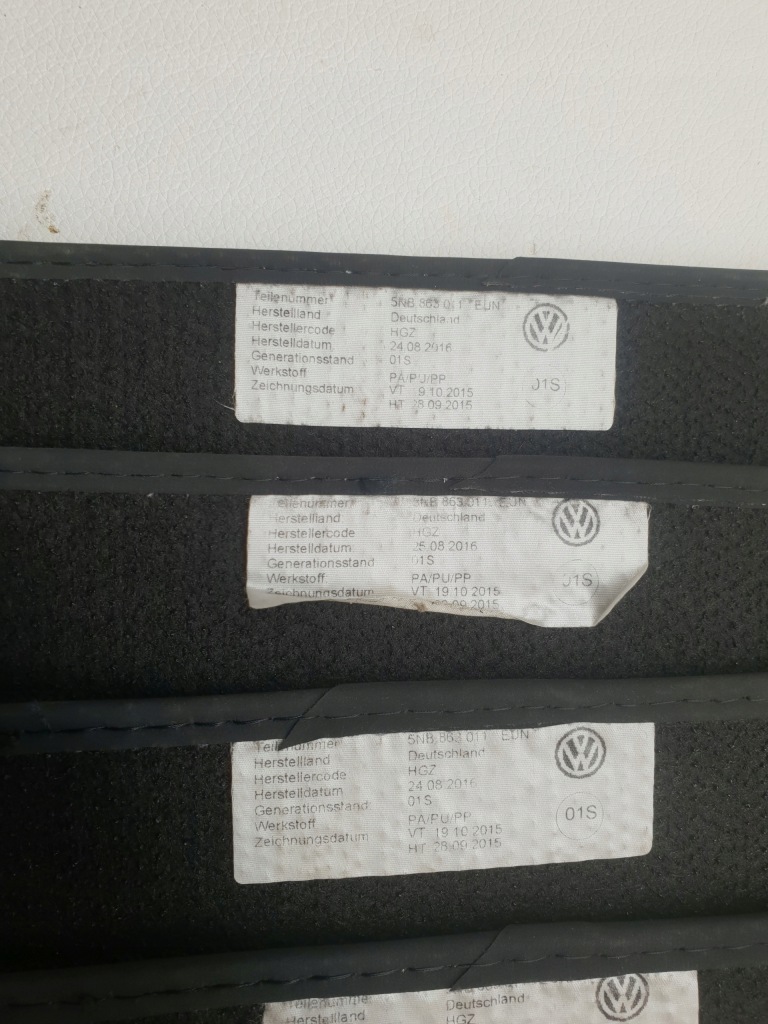 фото №11, Vw tiguan ii 5n 16-24 коврики велюровые 4el. 5nb863011