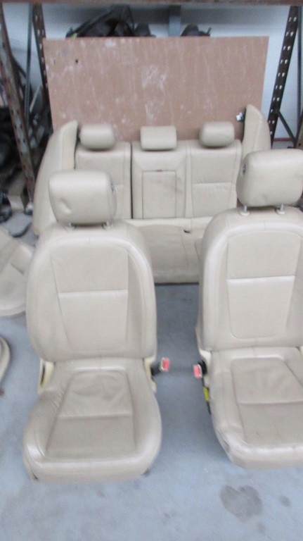 фото №15, Jaguar xf x250 сидіння лівий передній перед заднє сидіння правий бежеві шкіра комплект