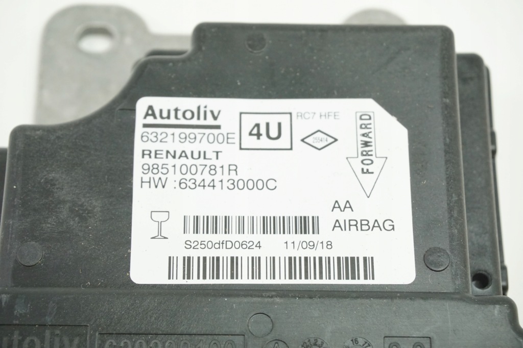 фото №3, Датчик подушка безпеки renault kadjar 985100781r