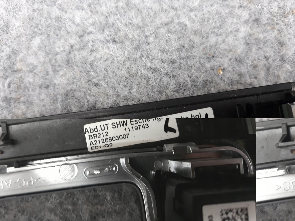 фото №6, Панель переключатели рамка mercedes w212 e-klasa