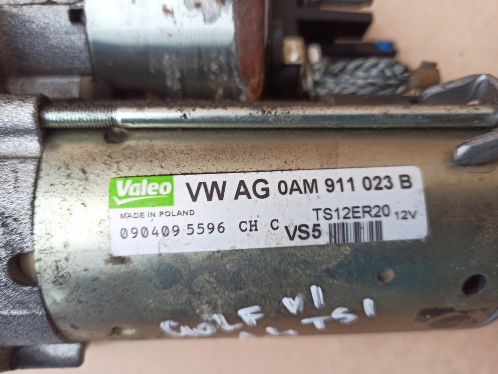 фото №8, Стартер vw golf vi 1.4tsi 0am911023b 74tys