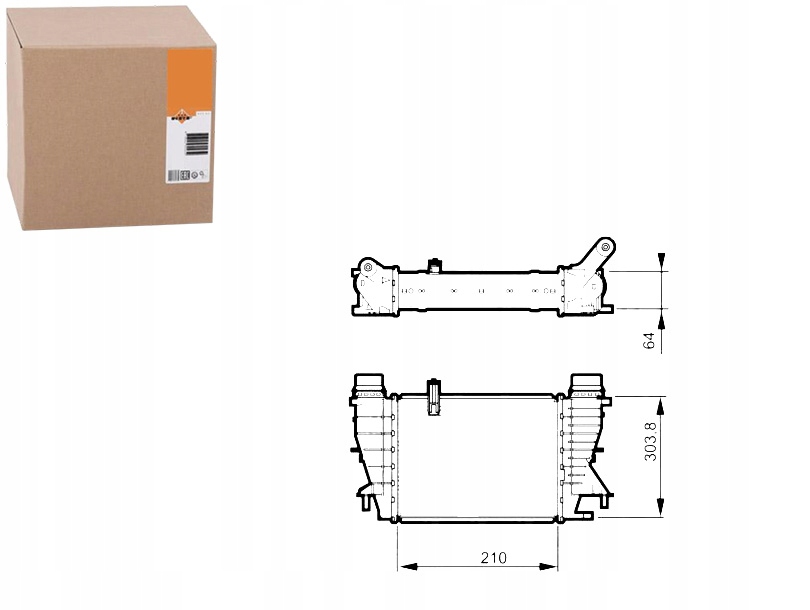 Nrf інтеркулер renault clio 2005.06-. 30507 Недорого