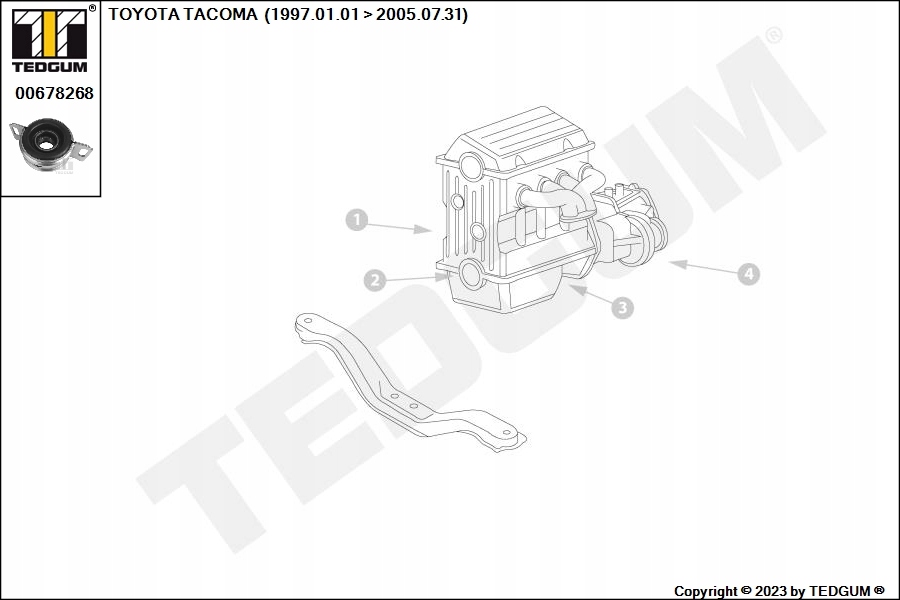 фото №15, Tedgum 00678268 подвеска, wał приводной