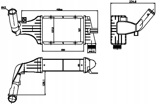 Купить Nissens интеркулер opel astra g astra g classic с
