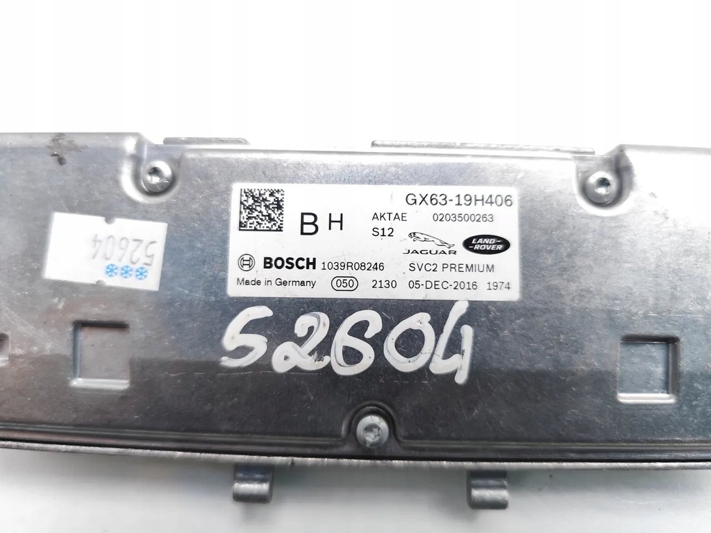 фото №7, Jaguar xe камера стекло передней / лобовое 2017 седан 4/5dr 1039r08246