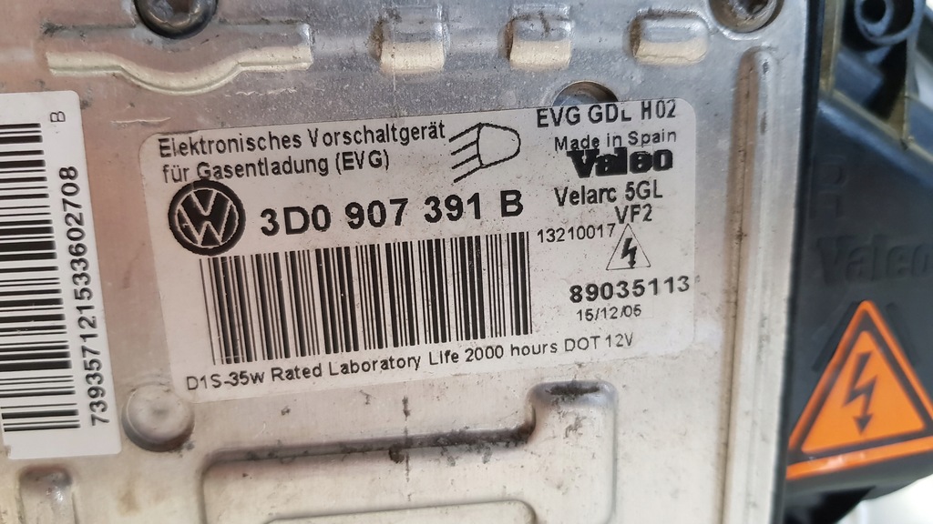 фото №13, Лампа ксенон права перед vw touareg