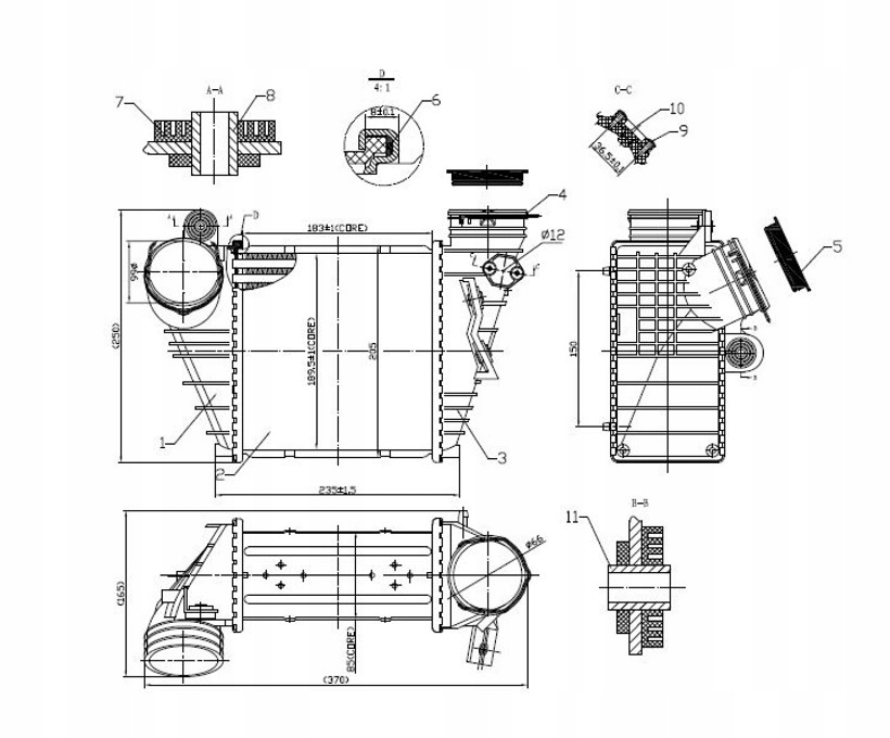 фото №1, Інтеркулер audi a3 8l , 00 - 03 1j0145803aa