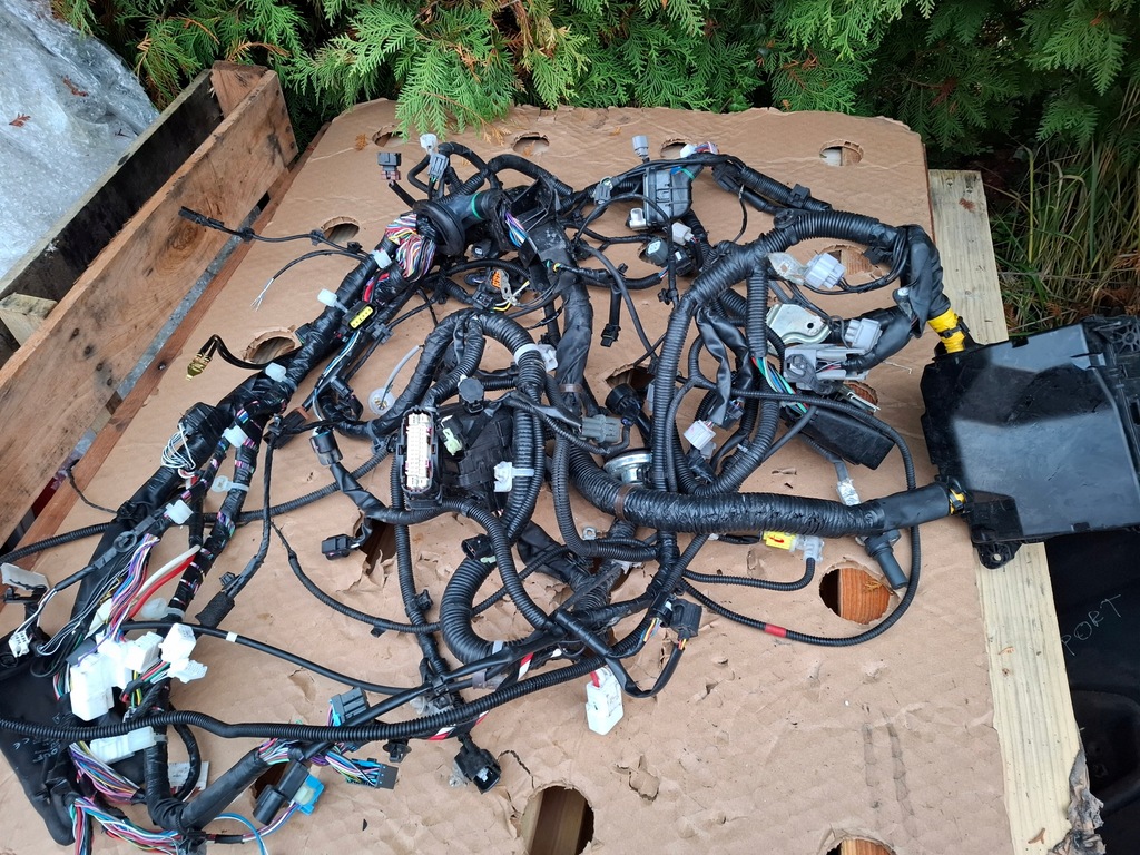 фото №7, Mitsubishi outlander iii 3 lift 15- phev гибрид электропроводка жгут коробка