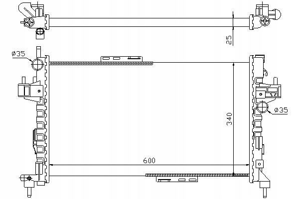 фото №1, Nissens радіатор двигуна opel combo combo tour co