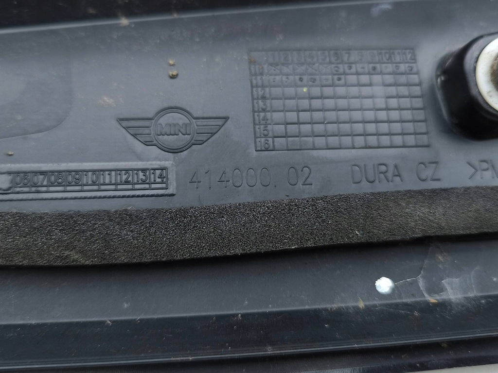 фото №9, Mini cooper countryman r60 2014 левая сторона молдинг стекло задний