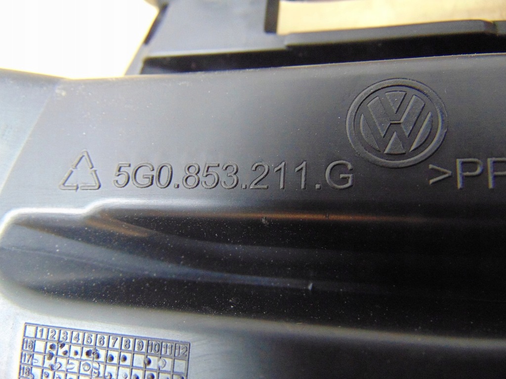 фото №13, Решітка бампера ліва vw golf vii lift 5g0853211g