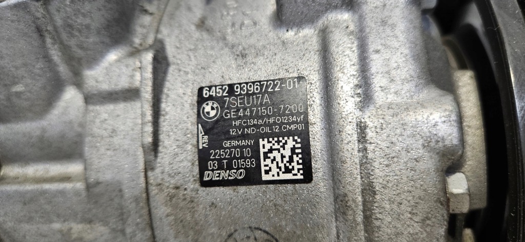 фото №4, Компрессор кондиционера bmw оригинальный номер 9396722-01