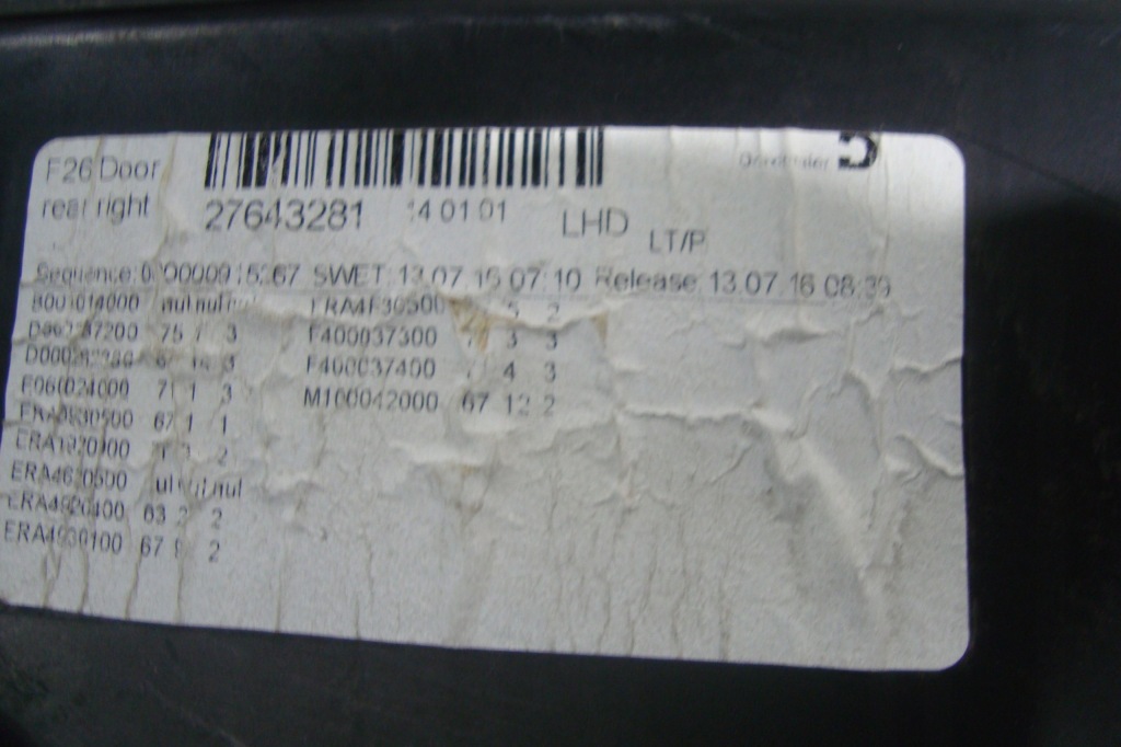 фото №9, Оббивка обшивка двері правий задня шкіра bmw x4 f26 poznań