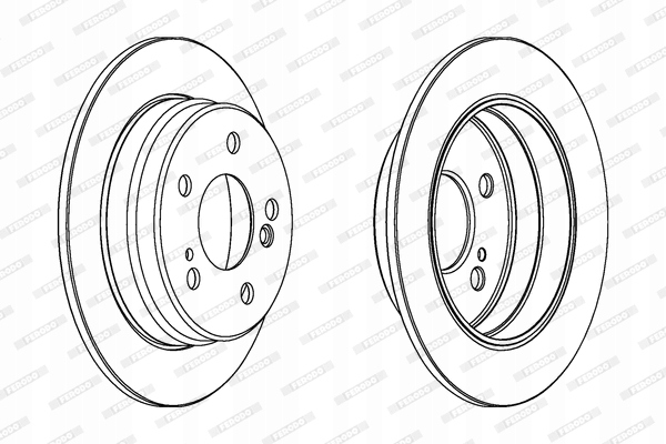 фото №1, 2 x ferodo диск гальмівна ddf122