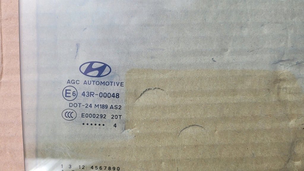 фото №2, Скло w двері правий задня hyundai ix35 2014 rok