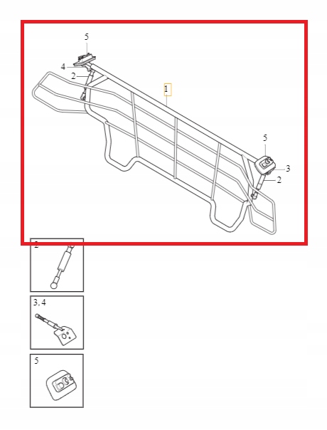 фото №1, Перегородка пространство багажный volvo xc60 2018-