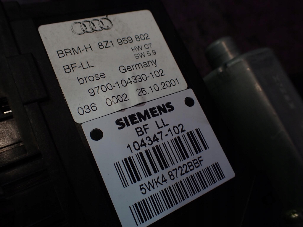 фото №5, Audi a2 hb 5d 99-05 підйомник скло перед правий 8z1959802