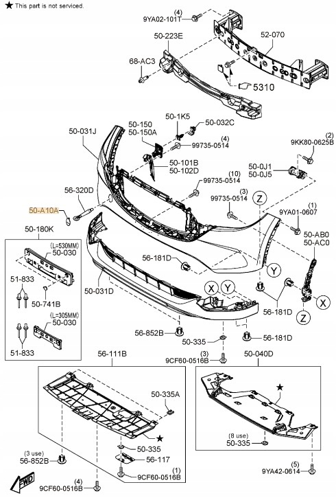 фото №2, Заглушка фаркоп буксирувальний перед cx-5 kf 2021- оригінал
