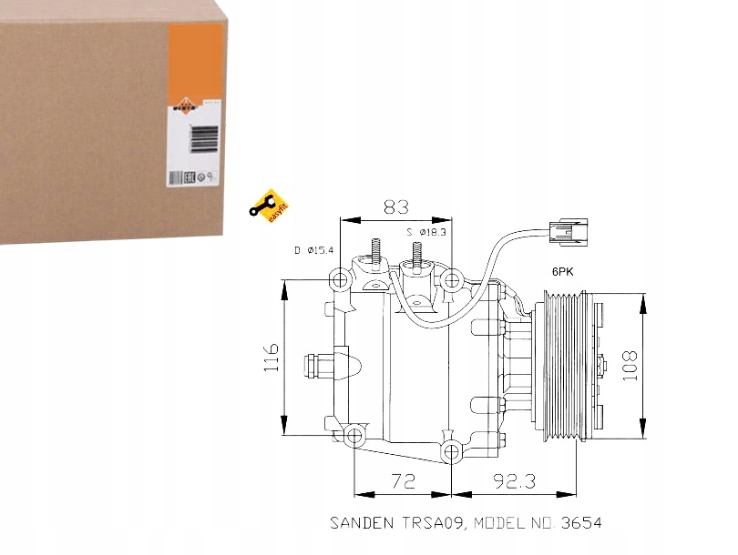 фото №1, Nrf 32072 компресор, кондиціонер