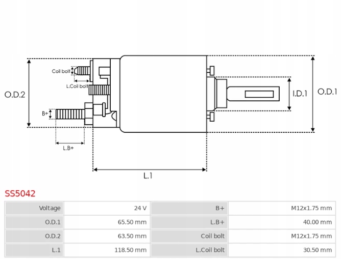 Электромагнит стартер ss5042 Доставка