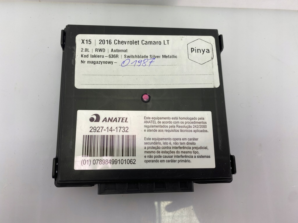 фото №3, Модуль блок керування keyless chevrolet camaro 2016+ usa