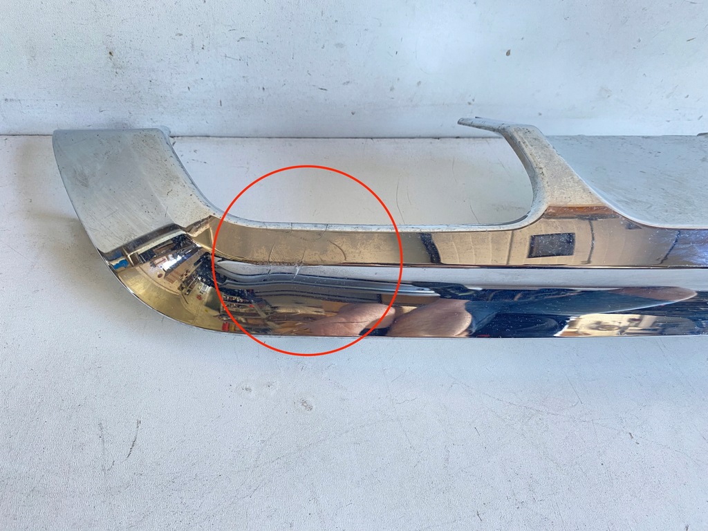 фото №12, Спойлер захист бампера задня задня хром mercedes glk 204 x204 lift