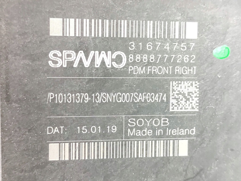 Volvo v60 моторчик подъёма стекло 31674757 Оригинал