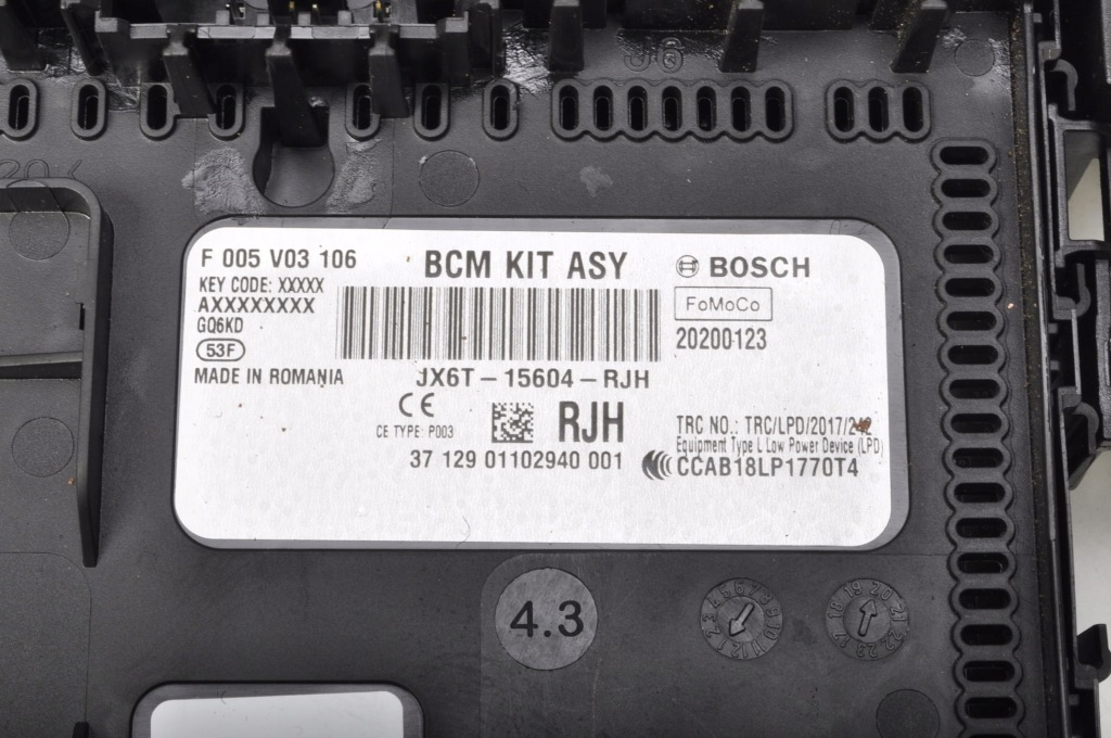 Focus mk4 1.0 модуль блок управления bcm jx6t-15604-rjh Недорого