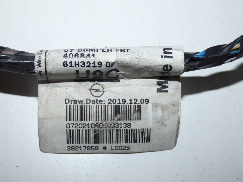 фото №8, Жгут электропроводка бампера opel astra v k lift 3.067