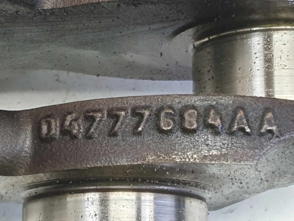 фото №2, Mini cooper r50 r53 1.6 16v wał колінчастий 04777684aa