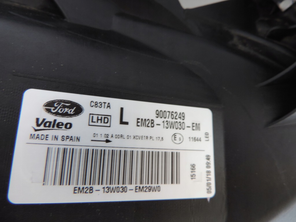 фото №12, Ford s-max 2015 2016 левая передняя лампа ful led