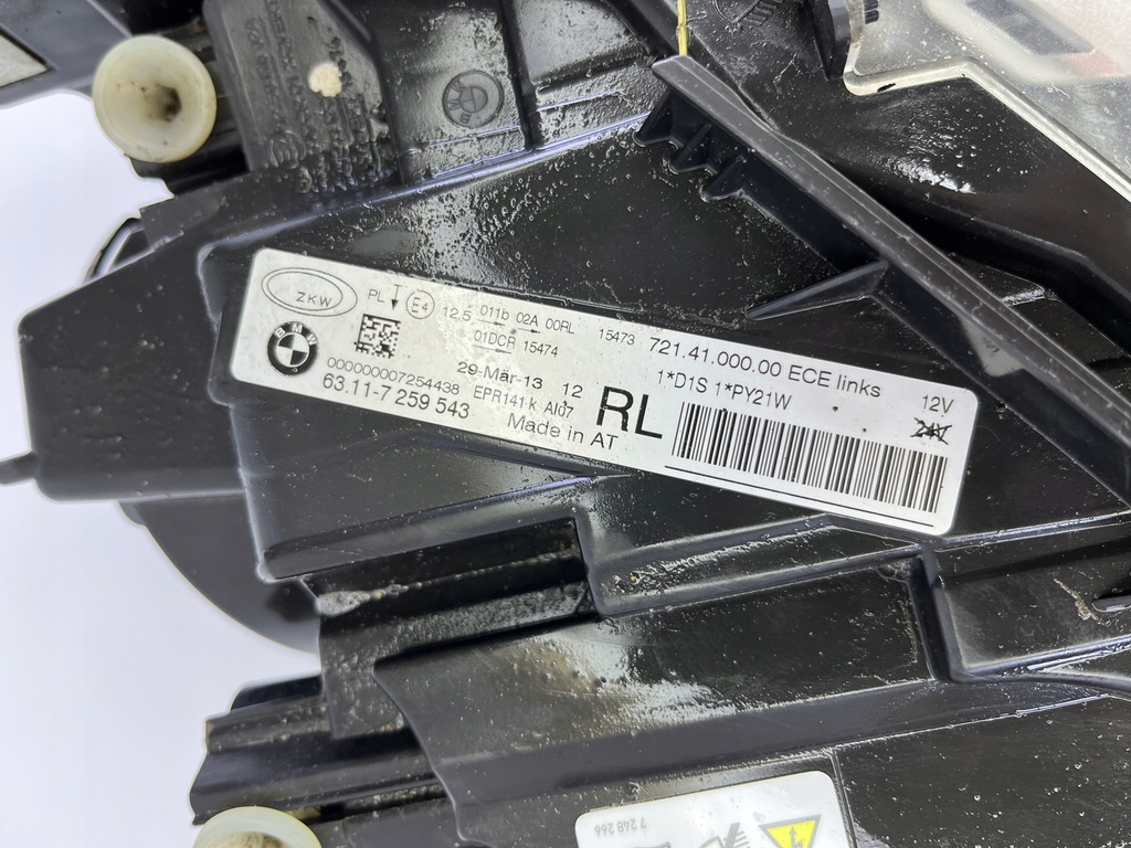 фото №9, Bmw 3 f30 f31 uk фара лівий лампа передня ліва 7259543 комплектна