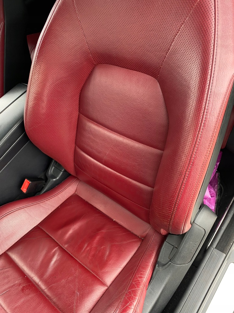 фото №9, W207 e400 c207 середина обивка czerwona amg сиденья заднее сиденье mercedes