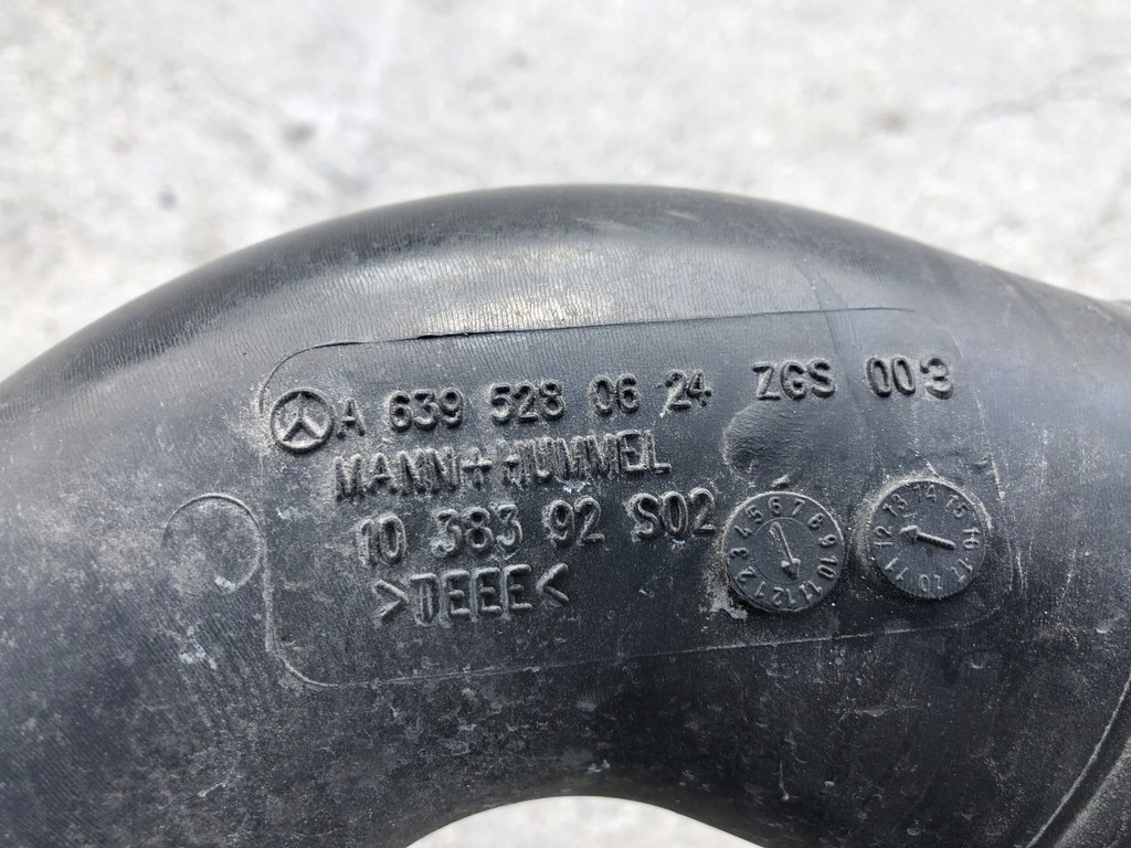 фото №5, Труба turbo воздухозаборник воздуха интеркулер 2.2 cdi mercedes vito 639 lift 10-