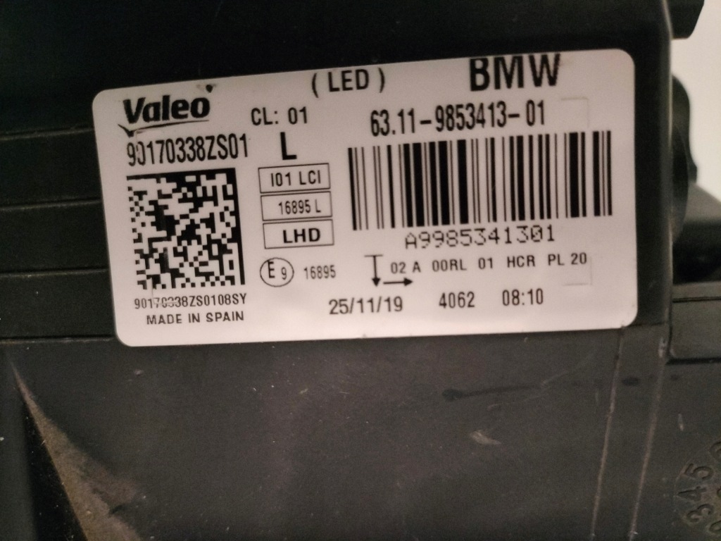 фото №6, Bmw i3 i01 lci lift 18- лампа full led ліва europa