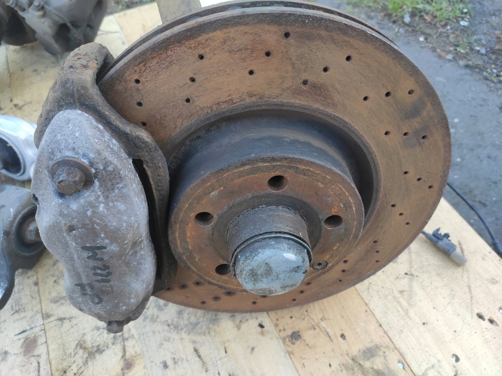 фото №15, Mercedes sklasa w221 поворотный кулак ступица рычаг диск суппорт правый левый перед